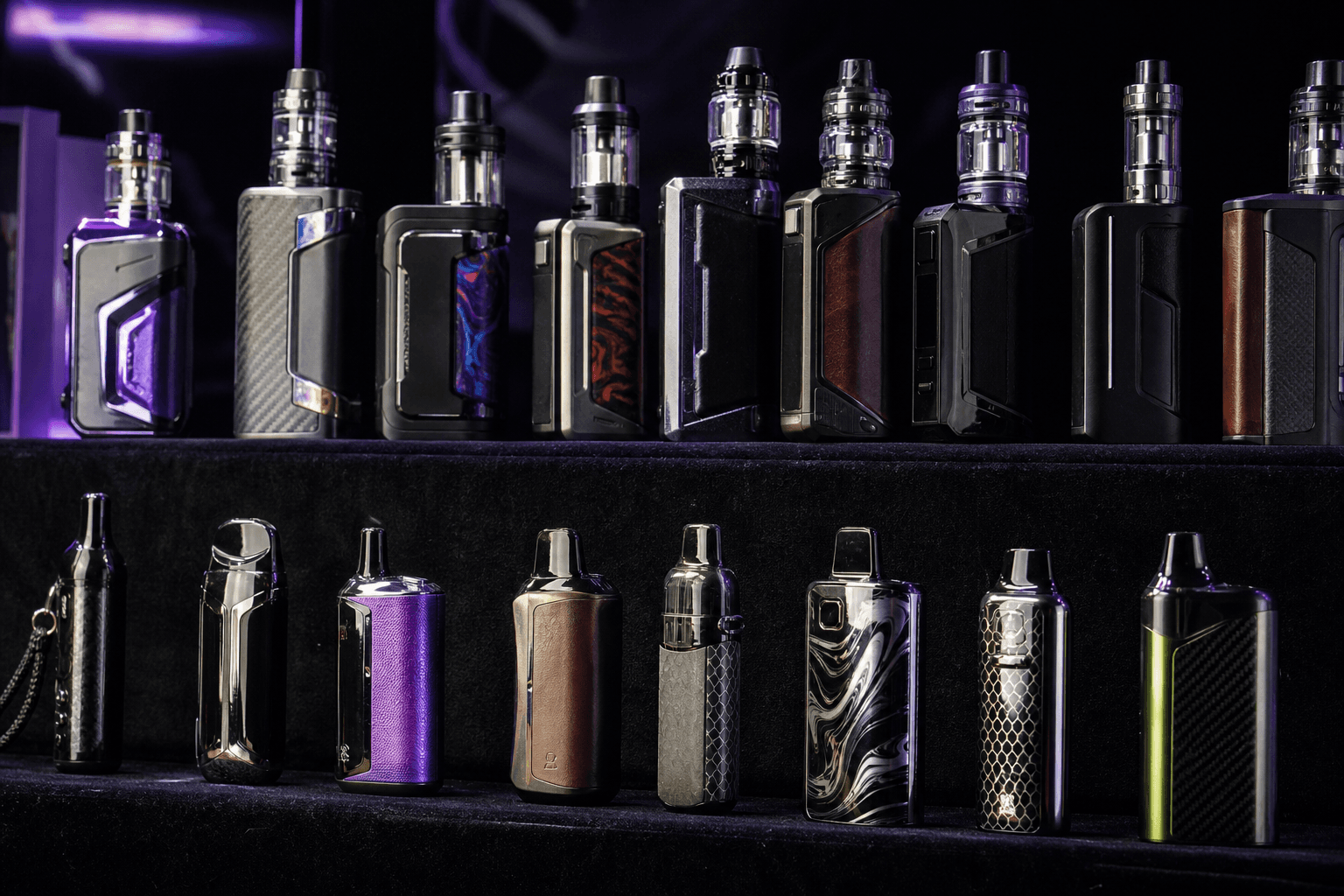 VELORA premium vape device collection lineup